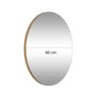 Hanah Home Espejo Dorado 60 cm Diámetro Elegante y Sofisticado para Hogar u Oficina
